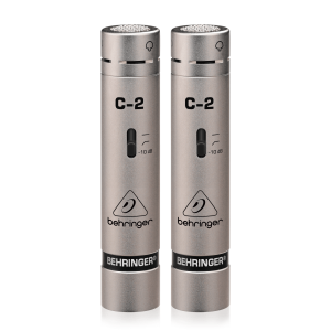 Foto Behringer C-2 microfoons voor Vlaamse handleiding.