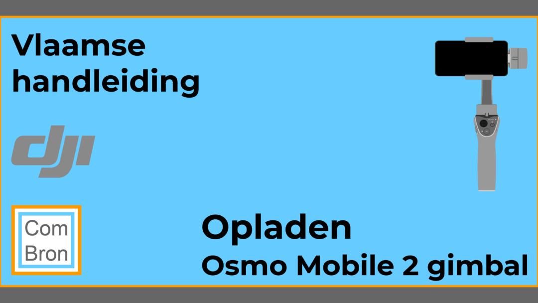 DJI Osmo Mobile 2 gimbal opladen.