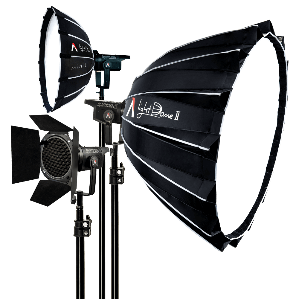 Productfoto Apurture led lampen voor video review.