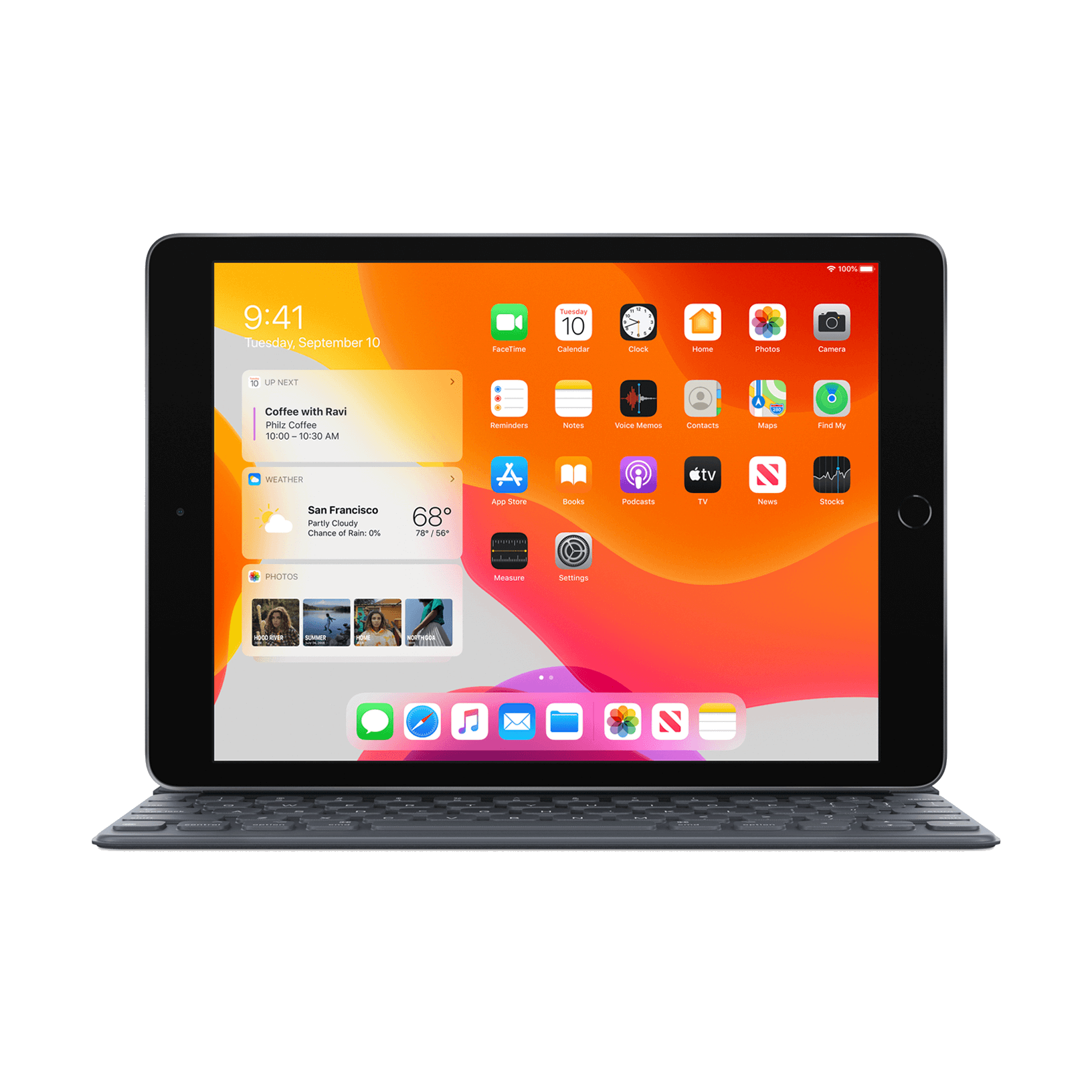 Productfoto Apple toetsenbord 7th gen iPad.