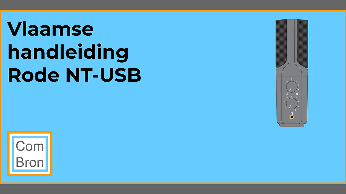 Vlaamse handleiding Rode NT-USB. De NT-USB is een usb microfoon.
