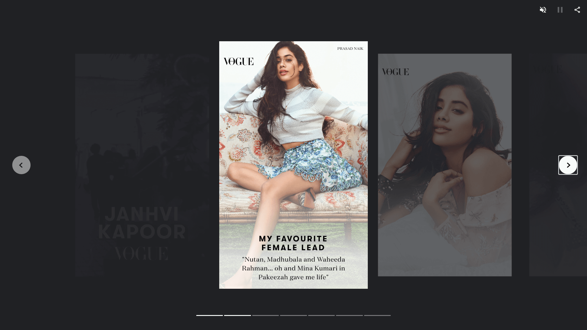 Mediaplayer Web Stories Google voor desktop.