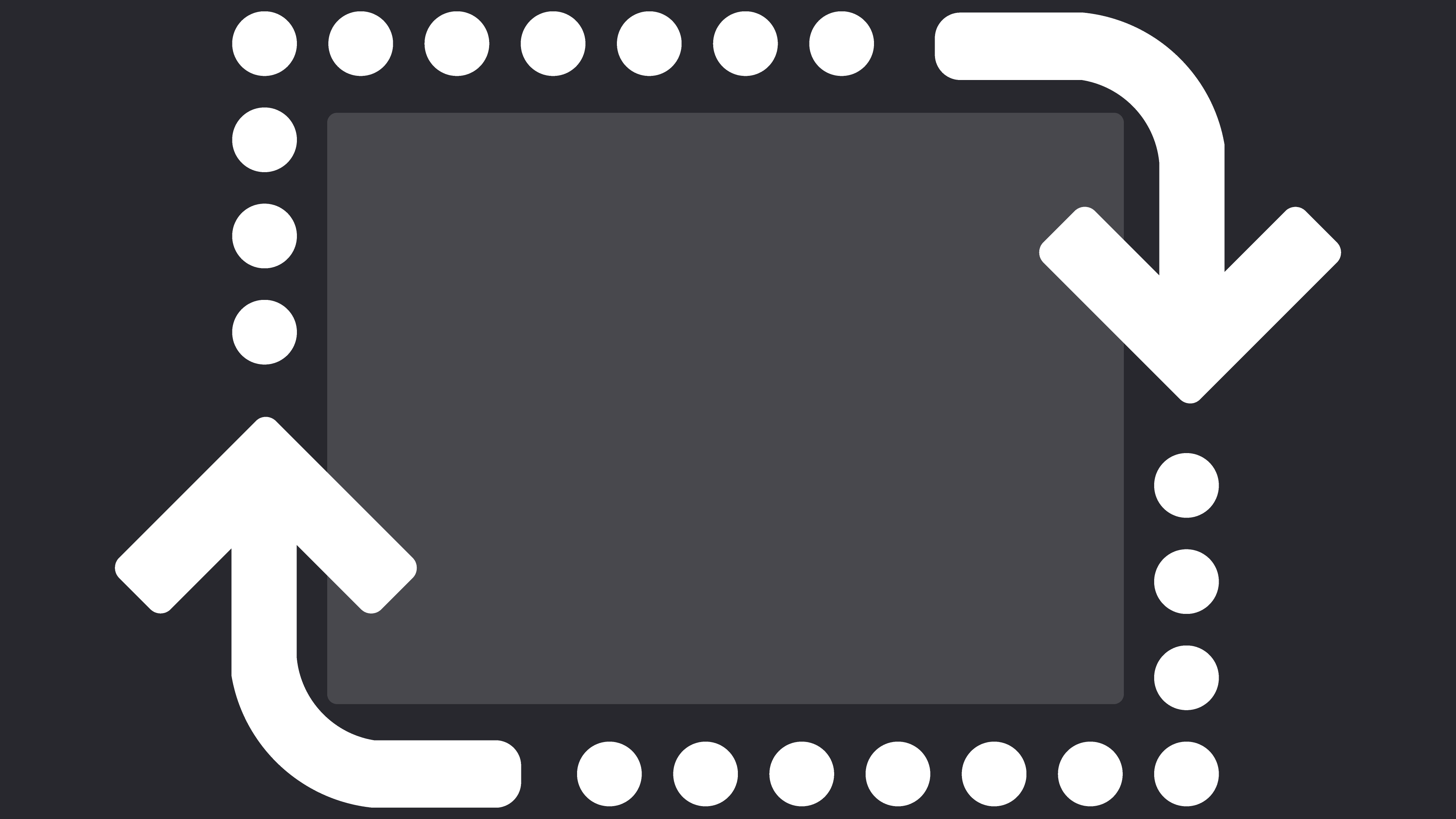 Tekening van het icoon voor sizing in DaVinci Resolve.