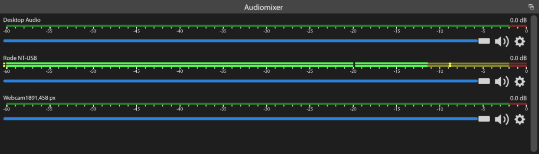 Audiomixer OBS Studio.