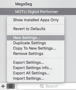 Bestaande instellingen importer voor gebruik met de Contour Design ShuttlePro V2 op de Mac.