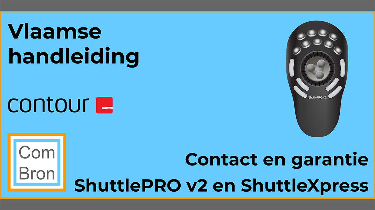 Contact en garantie Contour Design ShuttlePRO v2.