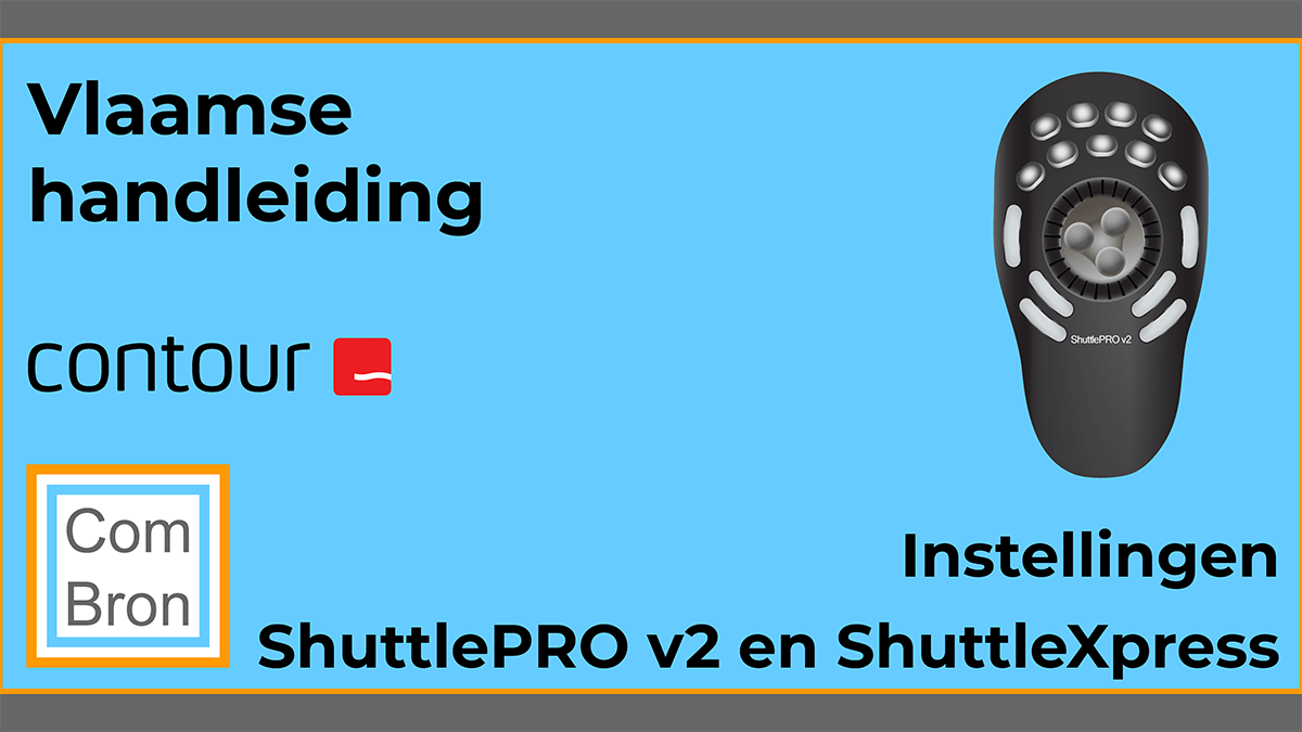 Instellingen Vlaamse handleiding Contour Design ShuttlePRO v2.