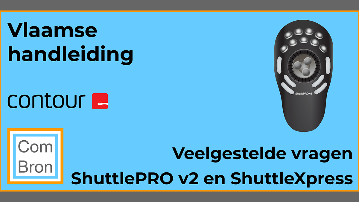 Veelgestelde vragen Vlaamse handleiding Contour Design ShuttlePRO v2.
