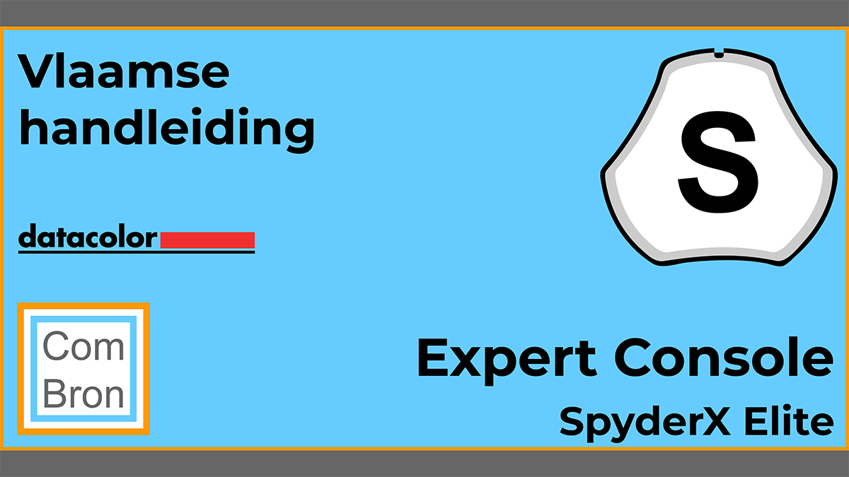 Vlaamse handleiding Datacolor SpyderX Elite. In dit hoofdstuk van de gebruiksaanwijzing uitleg over de Expert Console.