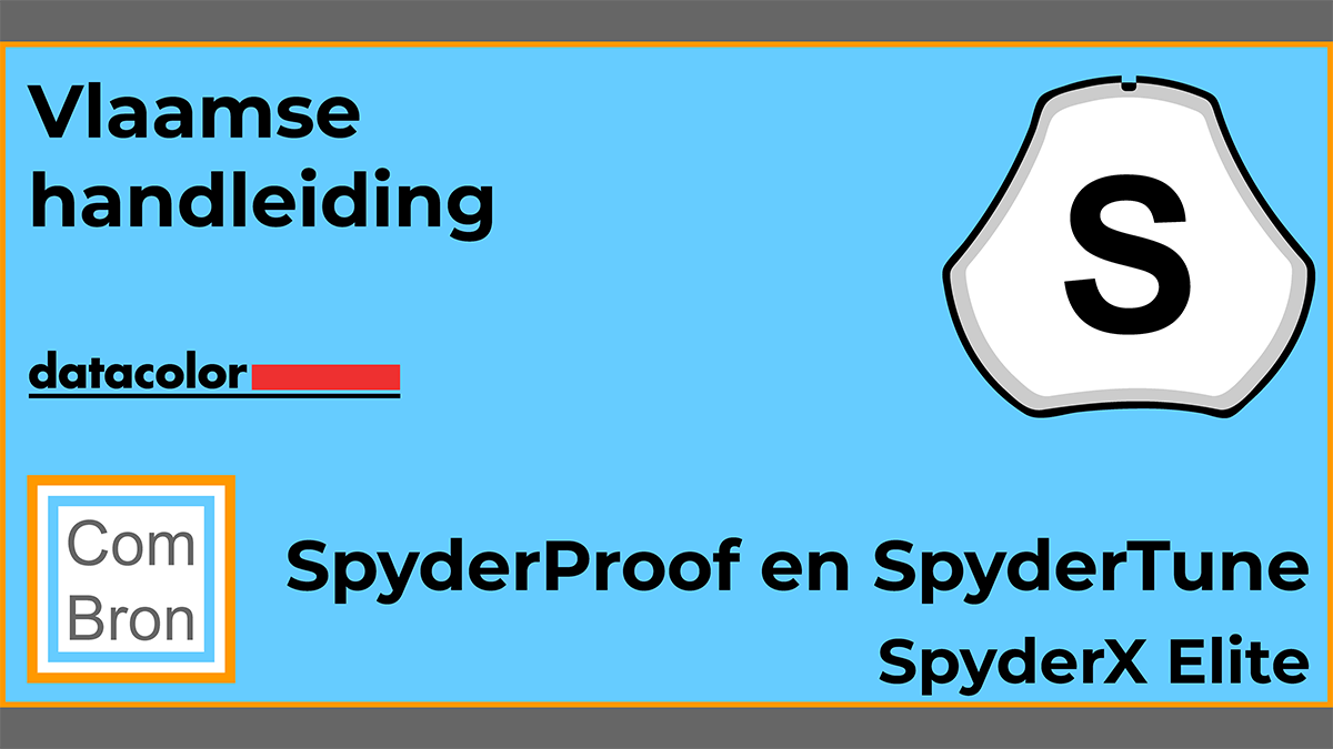 SpyderProof en SpyderTune in de software van de Datacolor SpyderX Elite.