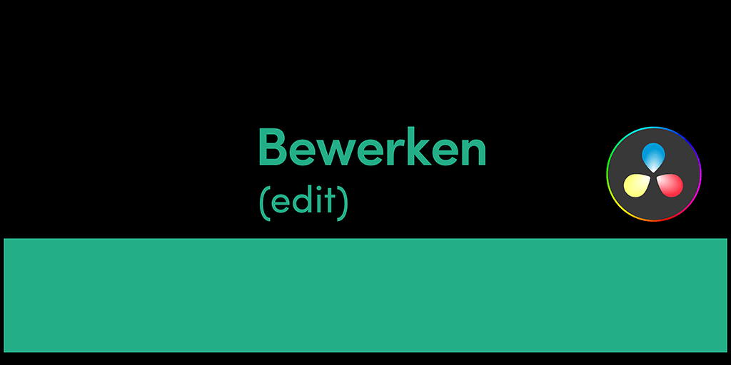 Handleiding DaVinci Resolve. In dit hoofdstuk wordt de pagina Edit behandeld. Edit in het Nederlands vertaald is bewerken.