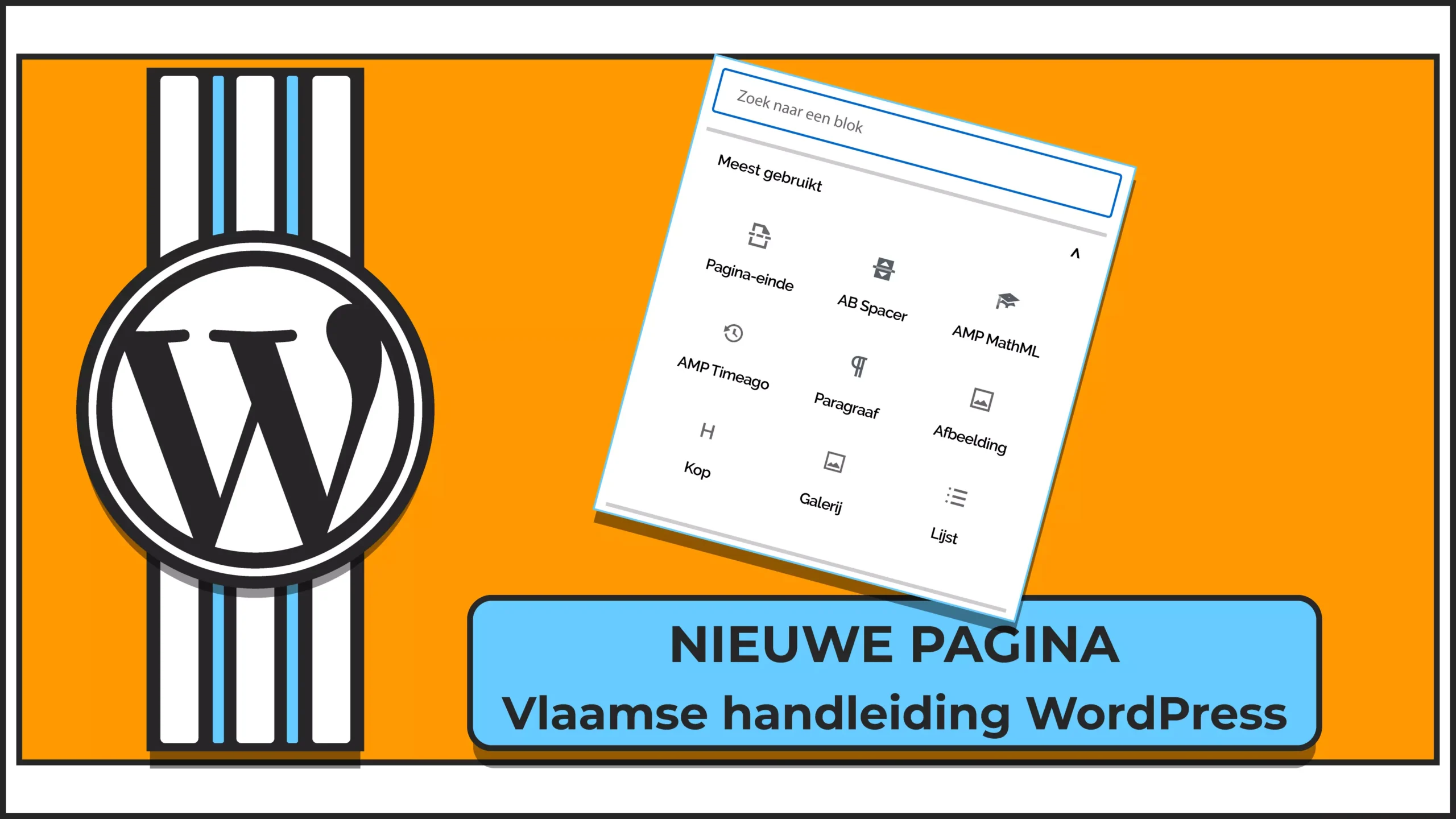 Vlaamse handleiding WordPress met uitleg over hoe je een nieuwe pagina moet maken en publiceren.