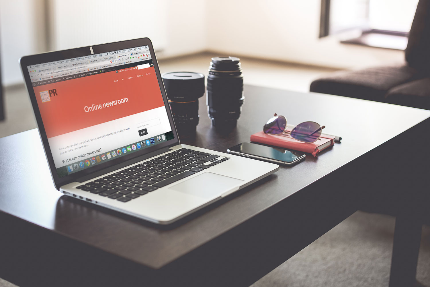 Online newsroom oude stijl.