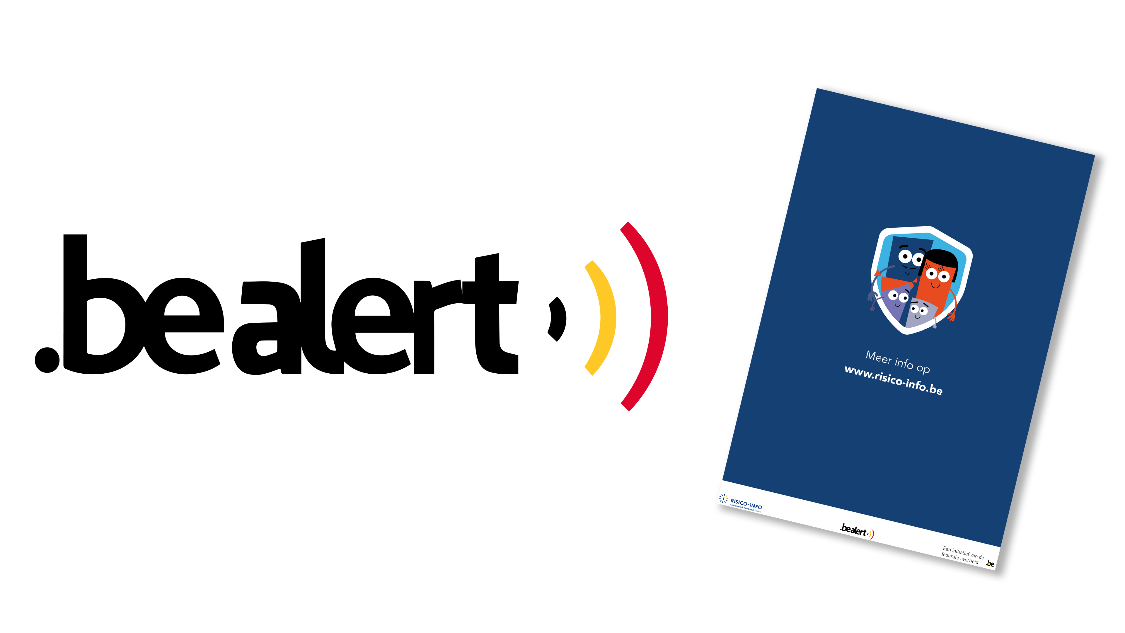 Afbeelding van Be Alert logo en informatiefolder.