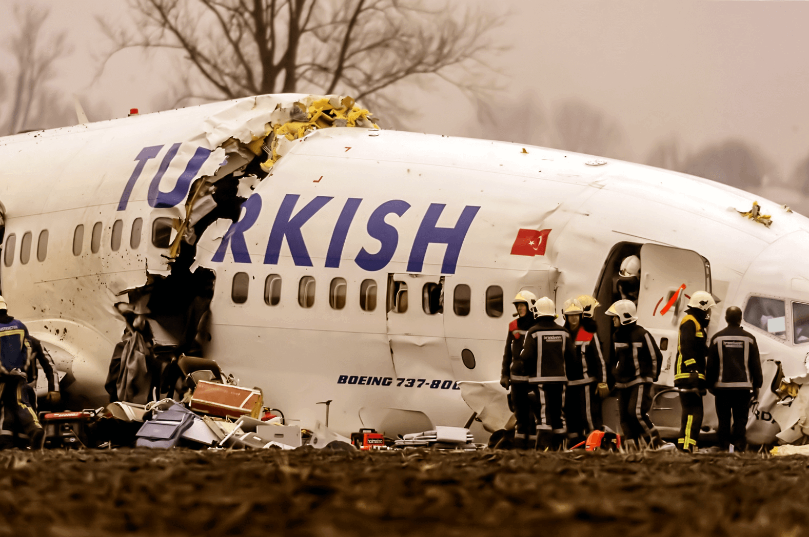 Ramp Turkish Airlines vlucht TK-1951. Foto: Fred Vloo.