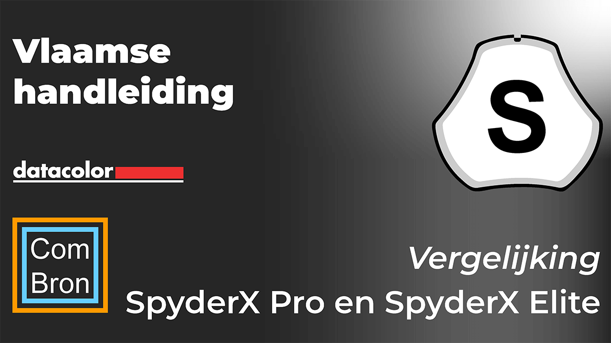 Vlaamse handleiding Datacolor SpyderX. In dit hoofdstuk een vergelijking tussen de Datacolor SpyderX Pro en SpyderX Elite.