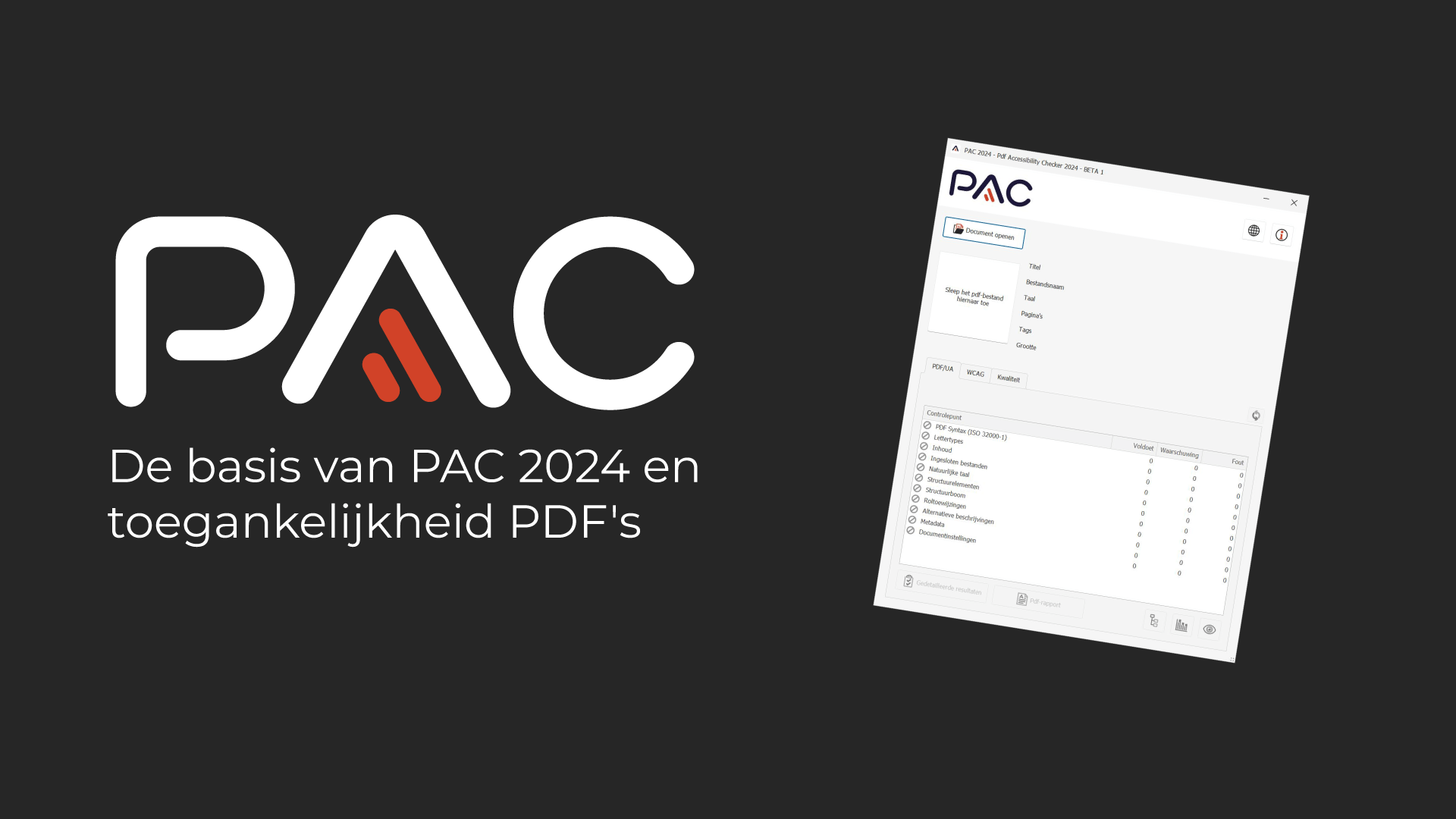 De basis van PAC 2024 en toegankelijkheid PDF's.