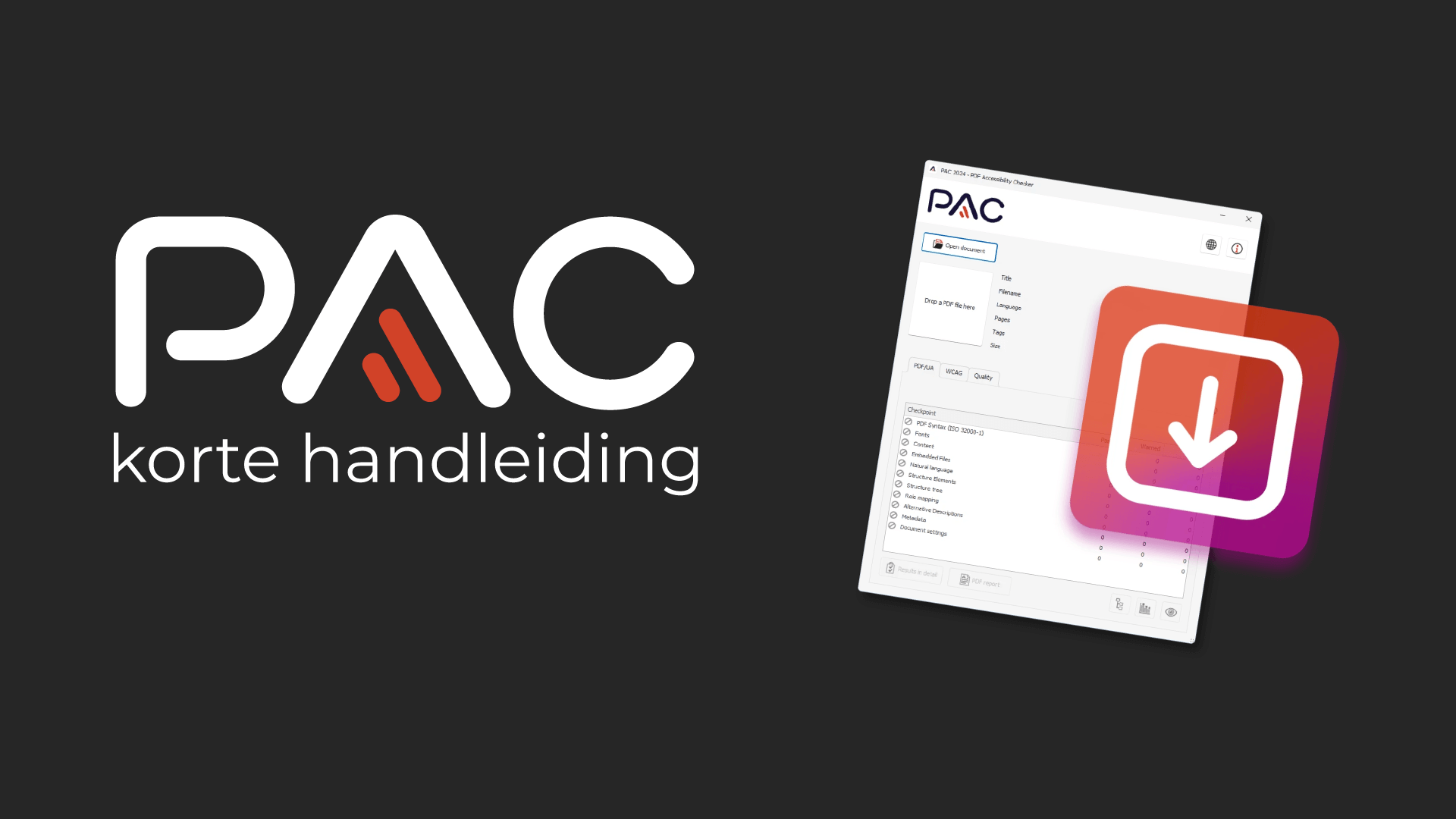 Korte handleiding PAC 2024.