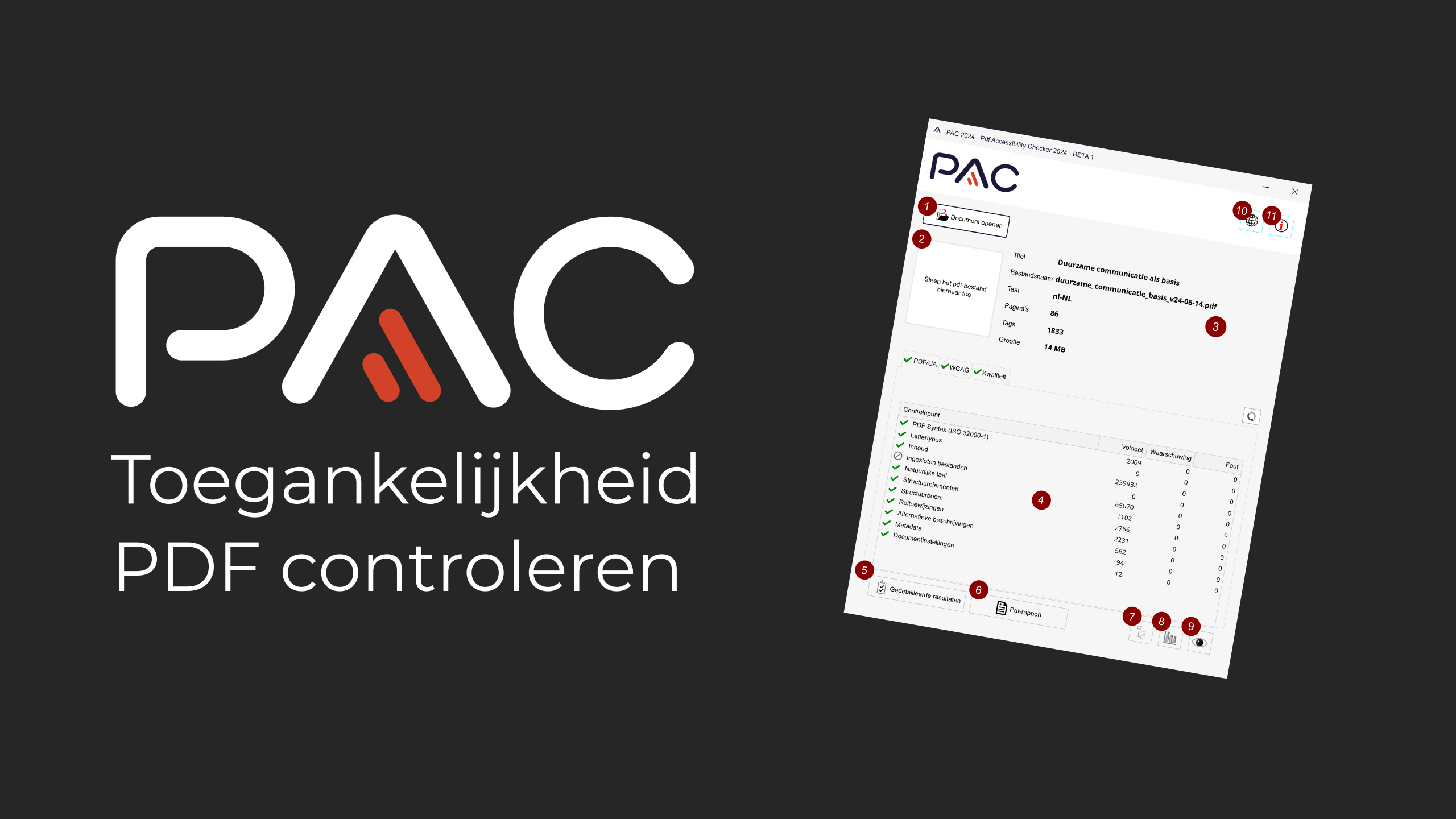 Toegankelijkheid PDF controleren.